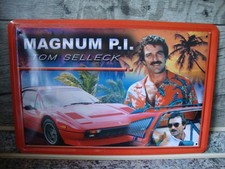 1x "Magnum" Tom Selleck,Blechschild zum aufhängen