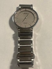 SEIKO DOLCE Armbanduhr Herren Quarz 34mm Gehäuse 17cm Silber Analog Edelstahl
