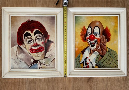 Bild gemälde clown handgemalt - bild,