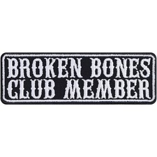 Aufnäher broken bones - aufnäher:,