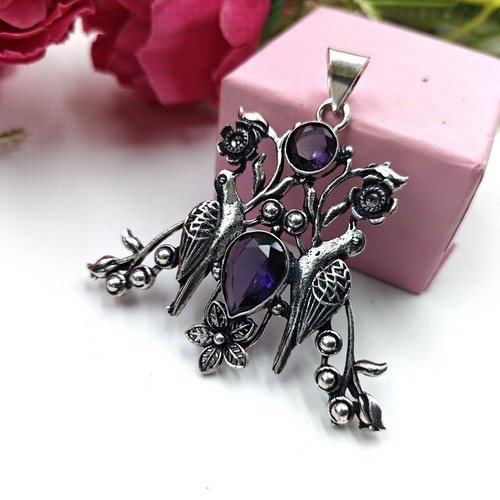 Handgefertigter lila amethyst - handgefertigter,