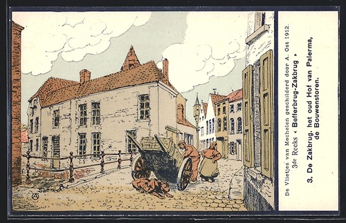 Künstler ost mechelen - künstler-ak, ost:
