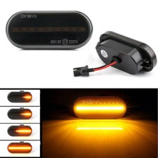 2x Schwarze Seitenblinker LED