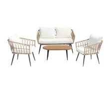 Set Wohnzimmer von Außerhalb IN Rattan Korbstühle Mit Kleiner Tisch Sessel Und