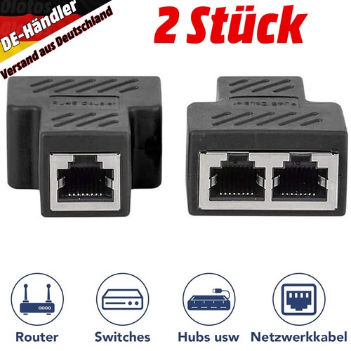 Rj45 lan splitter y - 2x,