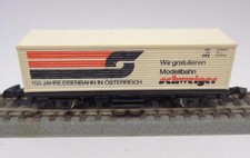 MÄRKLIN MINICLUB Containerwagen 150 JAHRE EISENBAHN IN ÖSTERREICH (10656)