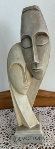 Alabaster figur devotion - alabaster,