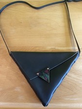 Handtasche Leder, Designerstück, exclusive Dreiecksform