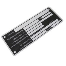 Typenschild neutral z.B. für