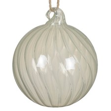 Weihnachtskugel Weiß