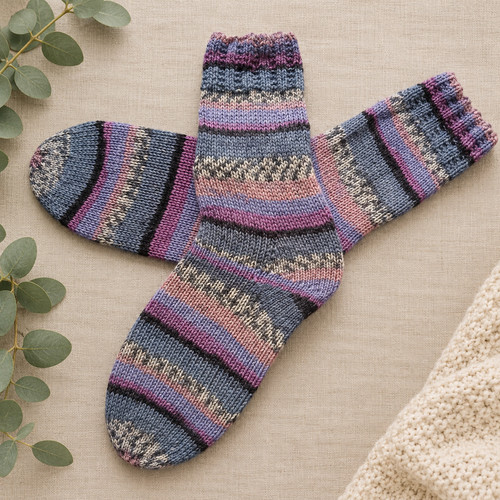 Dicke handgestrickte socken - handgestrickte,