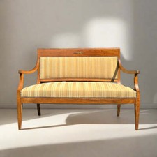 Antike Bank | Klassizismus | Nussbaum | Zweisitzer