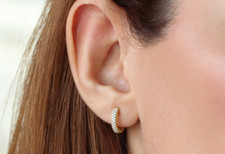 Solid ladies hoop earrings