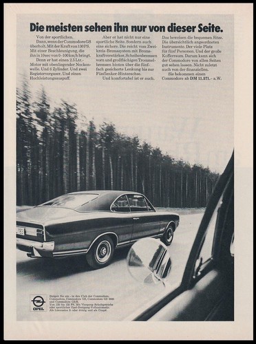 Opel commodore reklame - commodore, a