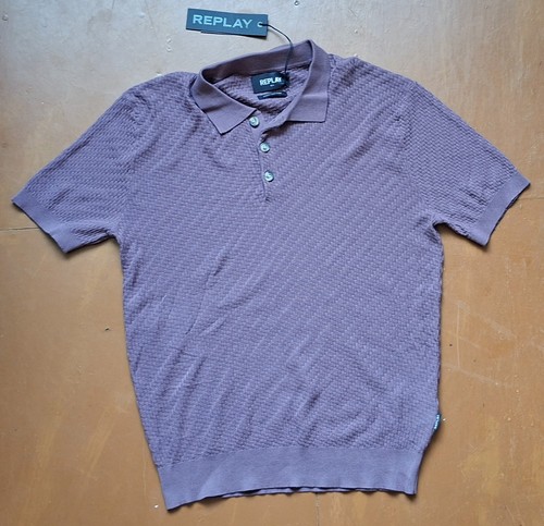Replay herren polo strickshirt - polo,
