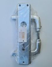 Türdrücker Türklinke Drückergarnitur aus Aluminium silber eloxiert, Buntbart (5)