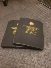 2 Panzerplatten Aus Gepresstem Aramid zum Erhöhen Der Schutzklasse Auf Sk3 
