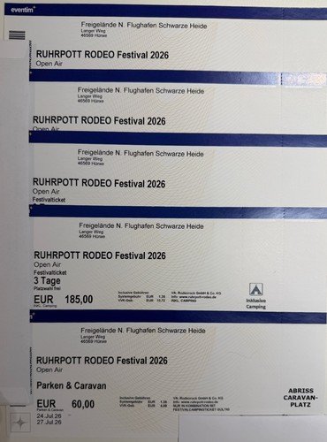 Ruhrpott rodeo tickets - 4,