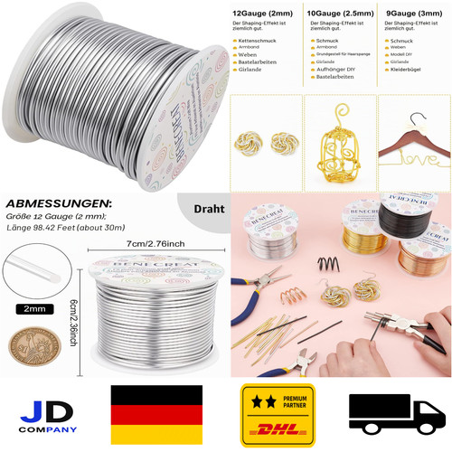 Aluminiumdraht 2mm eloxiert - aluminiumdraht,