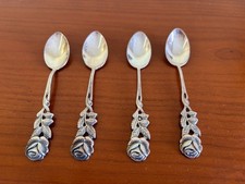 Kaffeelöffel versilbert, Antiko 100, Hildesheimer Rose