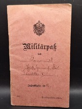Militärpaß 1912 1