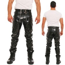 Lack Hose in Vinyl Qualität schwarz 5 Pocket Style Zimmermann Zipper alle Größen