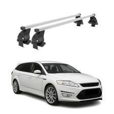 Menabo Dachträger für Ford Mondeo Liftback Turnier 2007-2014 50kg Stahl Grau 2x