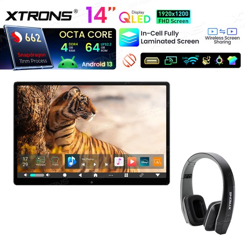 Drehbar kopfstützemonitor - 14",