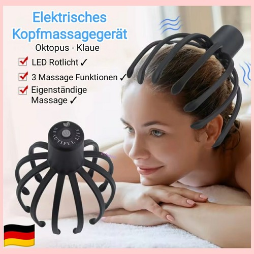 Kopfmassagegerät octopus claw - kopfmassagegerät,