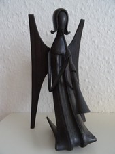 Bronze Engel Skulptur Figur mit Posaune Kunstschmiede Bergmeister Ebersberg 19cm