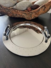 ALESSI Tablett MGVASS rund 18/10 Edelstahl Ø 48 cm, Michael Graves