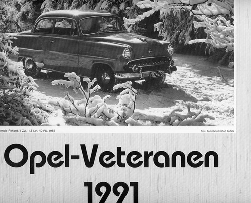 Opel kalender 1991 veteranen - kalender,