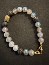 Labradorit Armband mit Buddhakopf