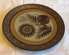 KMK Kupfermühle Manuell Keramik Wandteller Teller Eule  Ø 28,5 cm