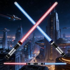 2 Stk 2-in-1 Lichtschwert mit