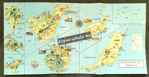 Nostalgie faltkarte kanarische - nostalgie,