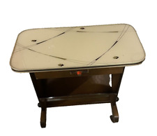 50er 60er Servier Zeitungswagen Glasplatte Kommode 50s Mid Century Lounge table