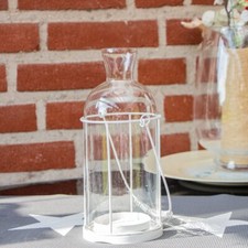 Windlicht, Glas, Eisen, Groß