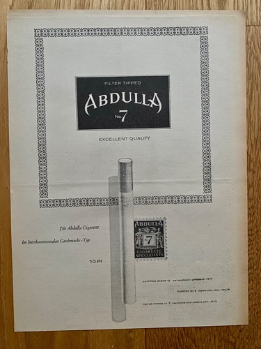 Abdulla cigarette retro - no.7,