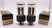 2x SYLVANIA 6SN7GTB Export Röhren Tubes black plates   Neu OVP / New Old Stock