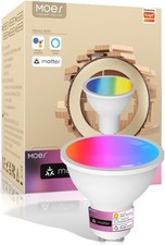 MOES Smart Glühbirne GU10, WLAN RGB LED Lampe, Dimmbar, 2700K-6500K, Musiksync,