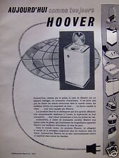 WERBUNG 1959 HOOVER HAUSHALTSGERÄTE WASCHMASCHINE STAUBSAUGER -ADVERTISING