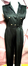 Unisex!Mega heiss! Curvy Style Catsuit Jumpsuit Deep V-Neck Tailliert Zipper M/L