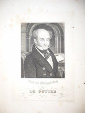 DE POTTER GRAVUR 19. Jh.
