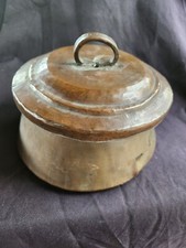 Altes  Kupfergefäß Blumenkübel Nostalgie Gartendeko  Requisite massiv 965g 253F