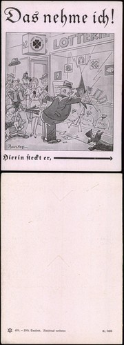 Scherzkarte lotterie das nehme - scherzkarte,