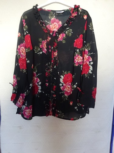 Schwarze bluse tunika mit - ,