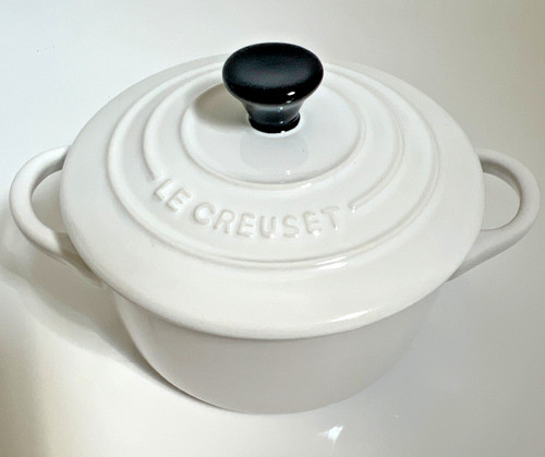 Creuset mini cocotte weiß - le,