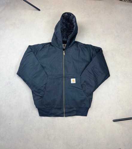 Carhartt black hooded zip - black,