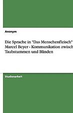 Die Sprache in Das Menschenfleisch von Marcel Beyer - ... | Buch | Zustand gut